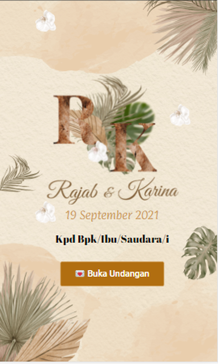 Undangan Pernikahan Website